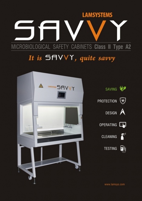 Brochure "SAVVY - Microbiological safety cabinet  Class II"