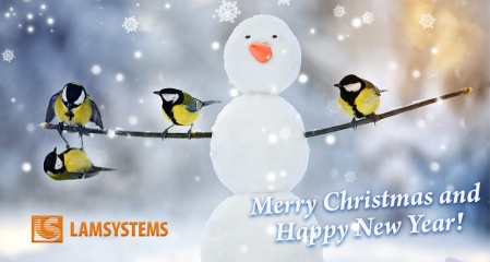 LAMSYSTEMS holding wishes you a Merry Christmas and a Happy New Year!